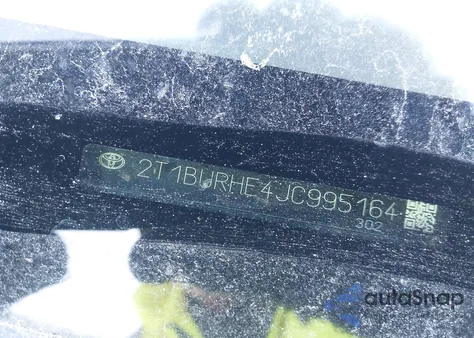 2018 Toyota Corolla Le from USA, damaged, VIN 2T1BURHE4JC995164